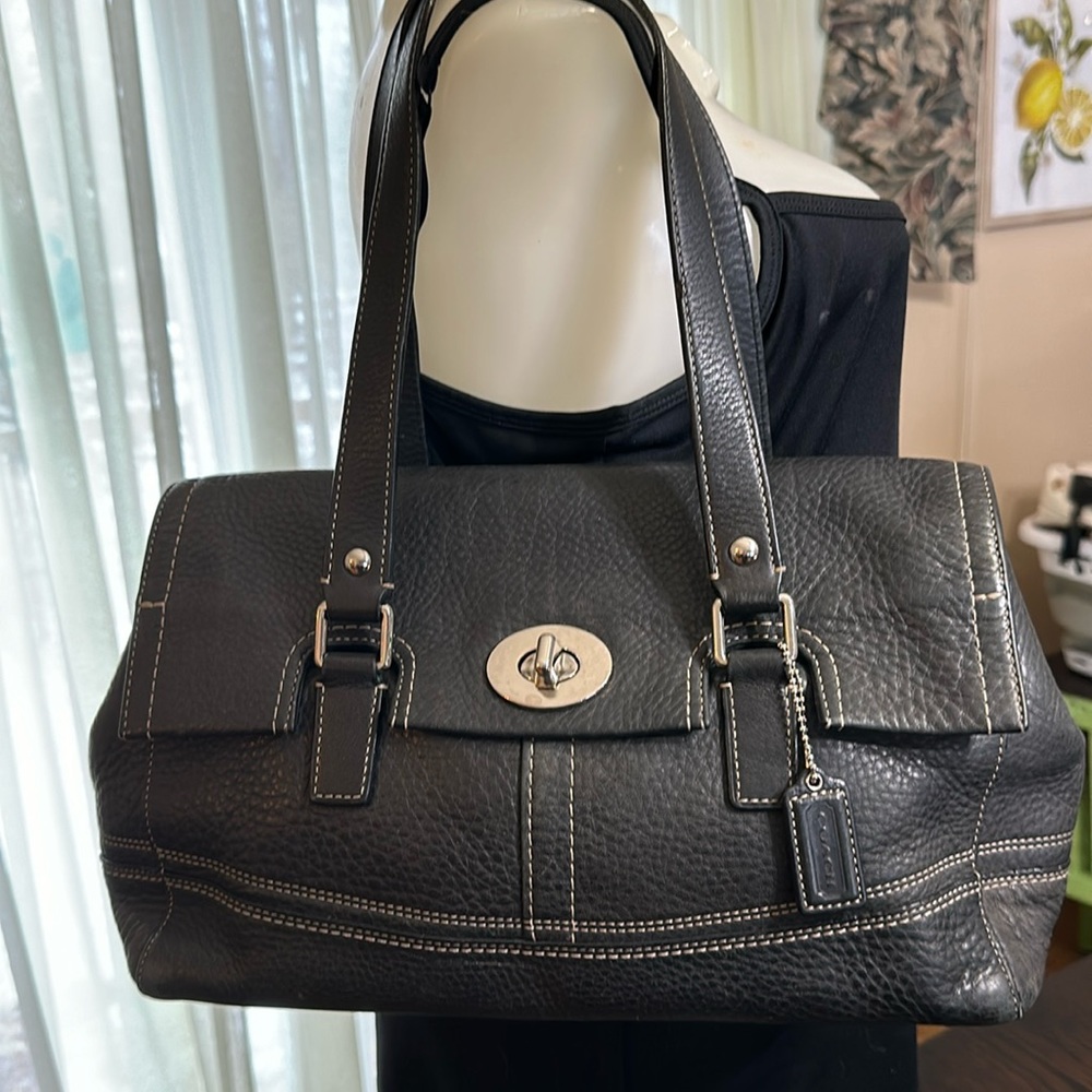Coach Hamilton turn lock shoulder bag